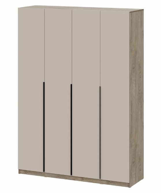 Шкаф 4-створчатый ШК 5 (1600) Дуб Эндгрейн/Меланж