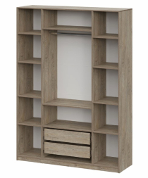 Шкаф 4-створчатый ШК 5 (1600) Дуб Эндгрейн/Меланж