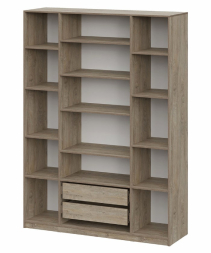 Шкаф 4-створчатый ШК 5 (1600) Дуб Эндгрейн/Меланж