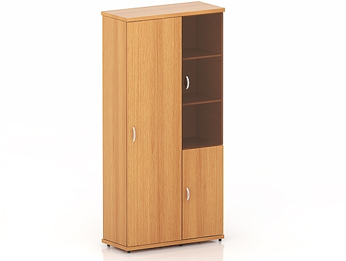 Шкаф высокий КЭ107 (КЭ24+КЭ17+КЭ28+КЭ22*2+БСКТ410*2+ФС03*2)