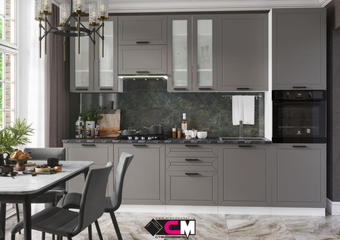 Кухня Альфа Холст вулканический комплект 1