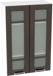 Шкаф верхний высокий со стеклом с 2 створками ШВС609 Прага
