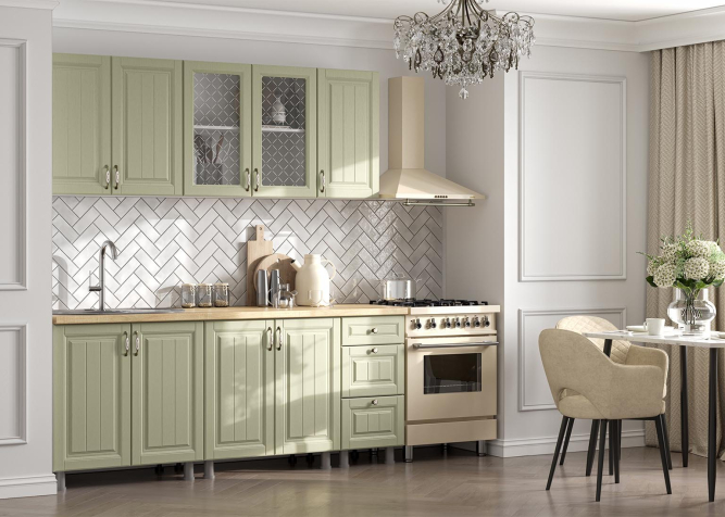Кухонный гарнитур Прованс (Фисташковый структурный)