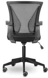 Кресло BRABIX &quot;Wings MG-309&quot;, пластик черный, сетка, черное, 532015