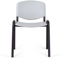 Стул STAFF "Iso Plast CF-009", черный каркас, пластик серый, 532570