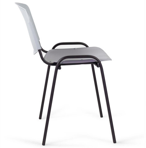 Стул STAFF "Iso Plast CF-009", черный каркас, пластик серый, 532570