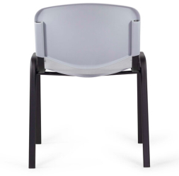 Стул STAFF "Iso Plast CF-009", черный каркас, пластик серый, 532570
