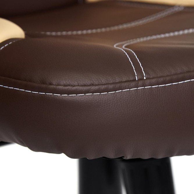 Кресло TWISTER кож/зам, коричневый/бежевый, 36-36/36-34