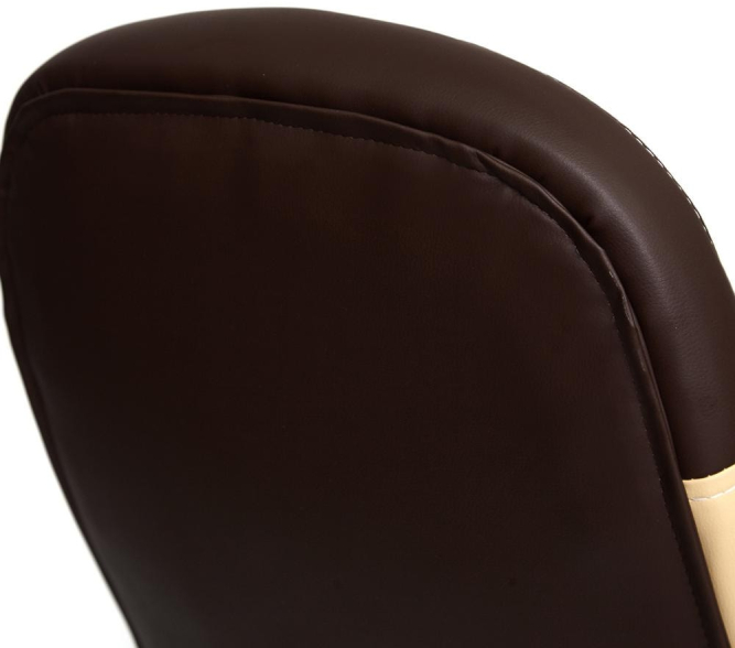 Кресло TWISTER кож/зам, коричневый/бежевый, 36-36/36-34