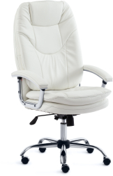 Кресло SOFTY LUX кож/зам, белый, 36-01