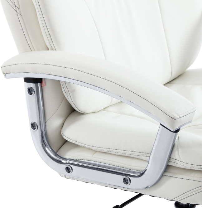 Кресло SOFTY LUX кож/зам, белый, 36-01