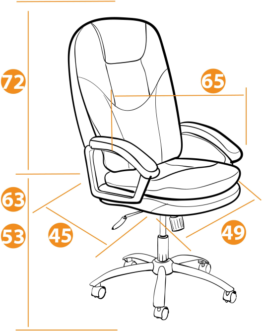 Кресло SOFTY LUX кож/зам, белый, 36-01