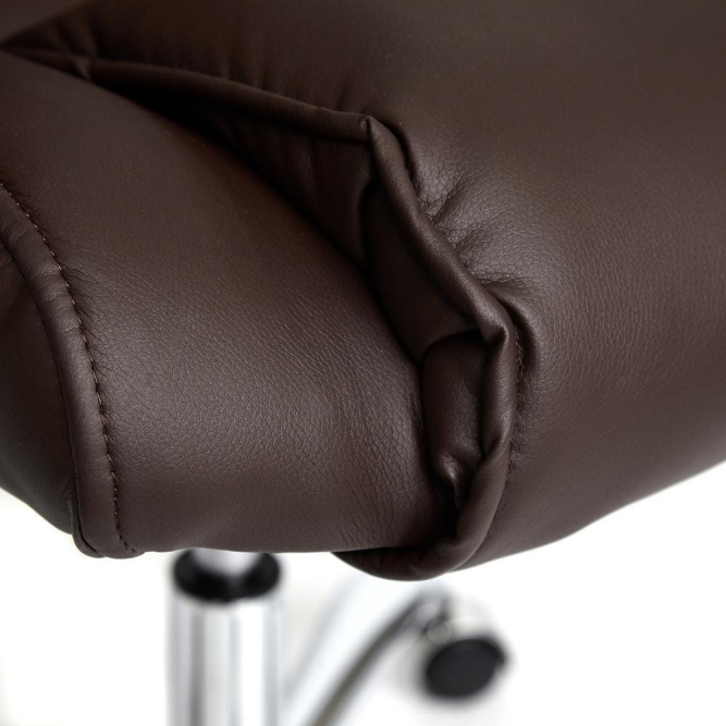 Кресло BERGAMO (хром) кож/зам, коричневый, 36-36