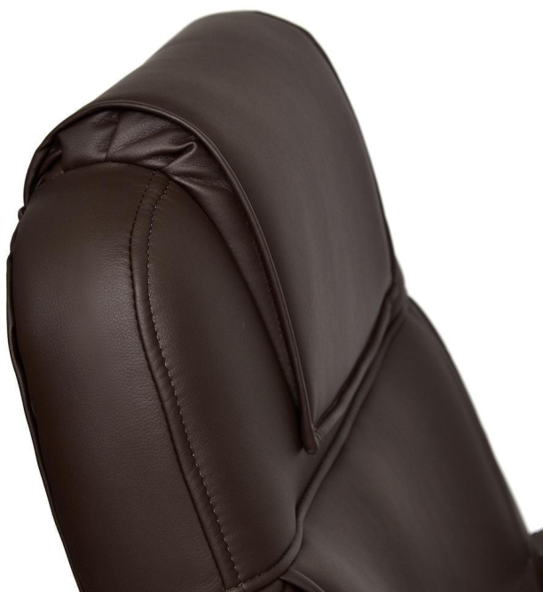 Кресло BERGAMO (хром) кож/зам, коричневый, 36-36