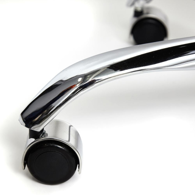 Кресло BERGAMO (хром) кож/зам, коричневый, 36-36