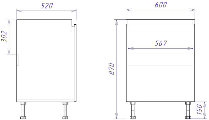 Стол СМ-60 Женева (ЛДСП)