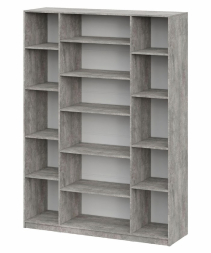 Шкаф 4-створчатый ШК 5 (1600) Цемент светлый/Белый шагрень