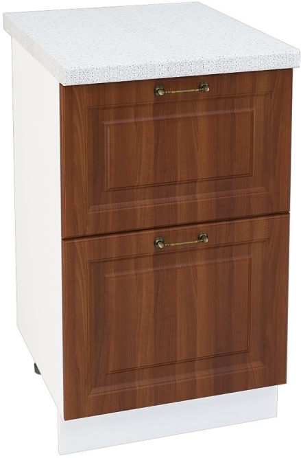 Шкаф нижний 2 ящика Кухня Ницца ШН2Я 500