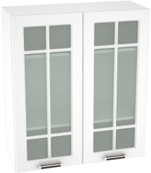 Шкаф верхний высокий со стеклом с 2 створками ШВС809 Прага