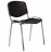 Стул STAFF &quot;Iso Plast CF-009&quot;, хром каркас, пластик черный, 532571