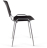 Стул STAFF &quot;Iso Plast CF-009&quot;, хром каркас, пластик черный, 532571