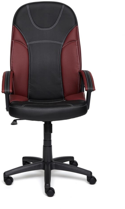 Кресло TWISTER кож/зам, черный/бордо, 36-6/36-7