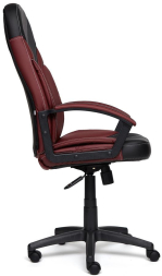 Кресло TWISTER кож/зам, черный/бордо, 36-6/36-7