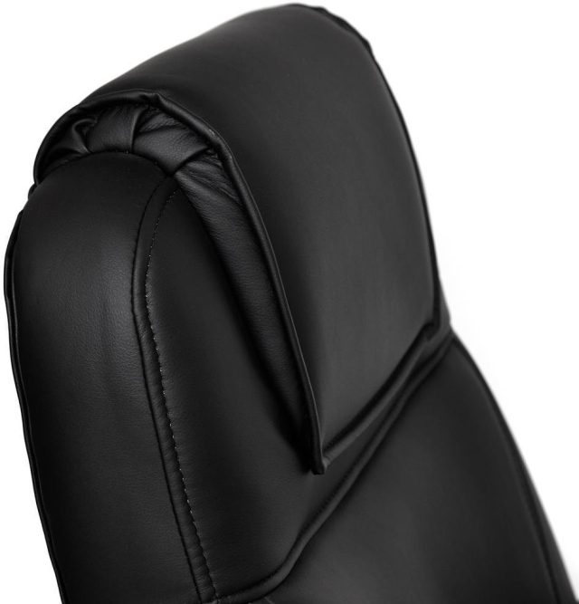 Кресло BERGAMO (хром) кож/зам, черный, 36-6