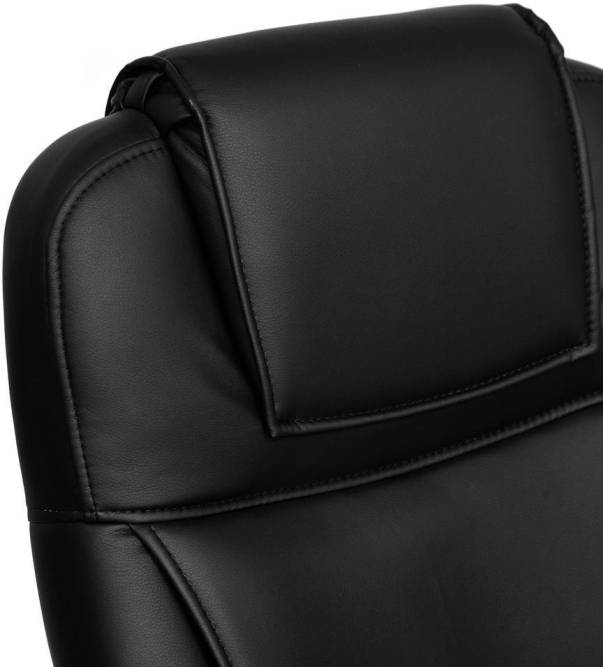 Кресло BERGAMO (хром) кож/зам, черный, 36-6