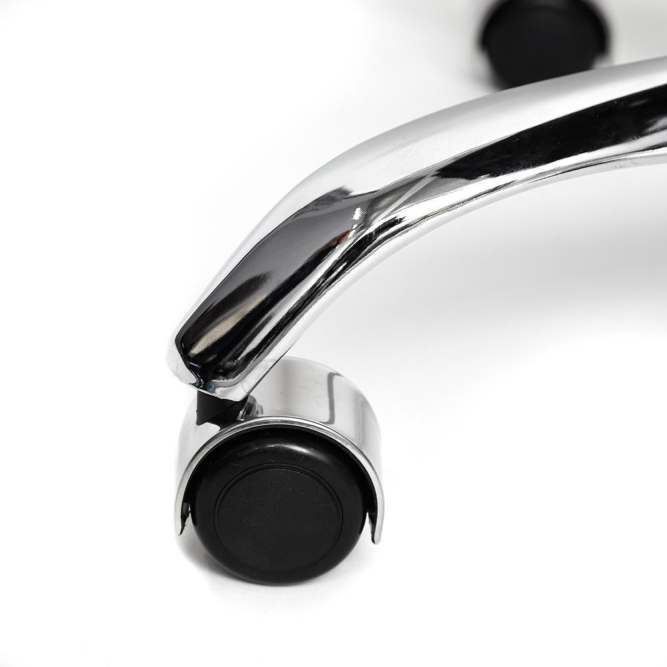 Кресло BERGAMO (хром) кож/зам, черный, 36-6