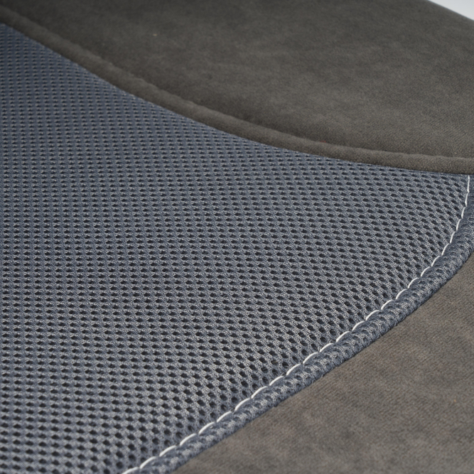 Кресло PARMA флок/ткань, серый, 29/TW-12