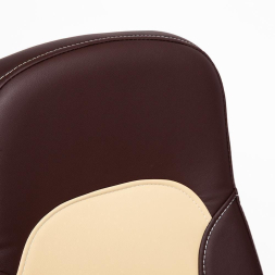 Кресло PARMA кож/зам, коричневый/бежевый, 36-36/36-34