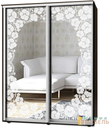 Шкаф-купе 2х дв Стандарт Пескоструй № 67