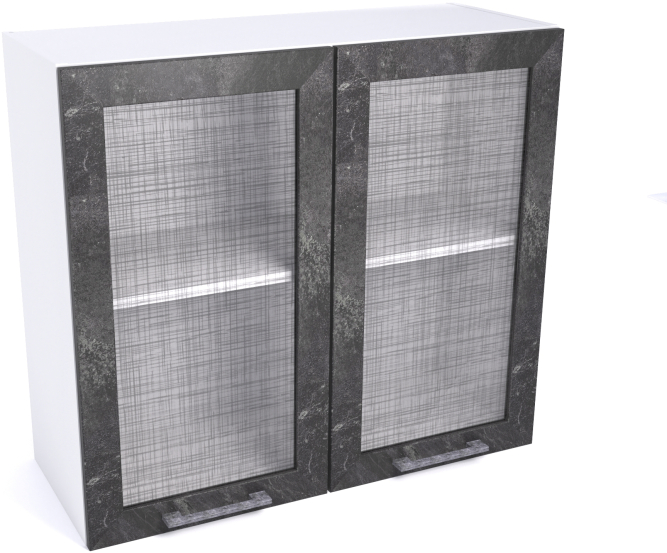 Шкаф Дублин ШСТ-80 2-х дверный навесной со стеклом