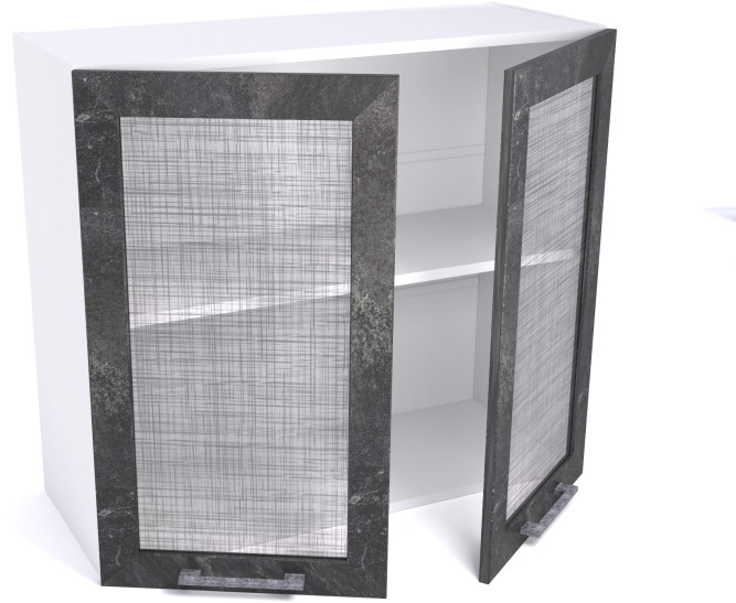 Шкаф Дублин ШСТ-80 2-х дверный навесной со стеклом