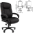 Кресло офисное Chairman CH 410, НАГРУЗКА до 180 кг, пружинный блок в сиденье, ткань SX, черное, 7163873
