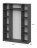 Шкаф 4-створчатый ШК 5 (1600) Графит