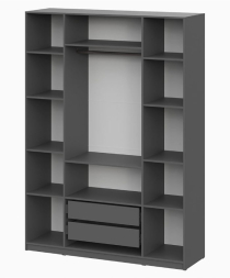 Шкаф 4-створчатый ШК 5 (1600) Графит