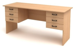 Стол 2-тумбовый 6 ящиков СК28