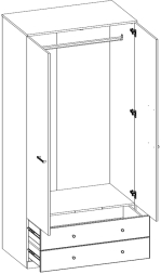 Шкаф 2DG2S JAGGER