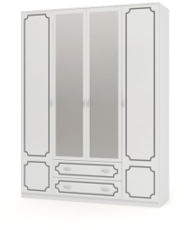 Шкаф распашной &quot;Лак&quot; 4-х дверный  ШР-4 (без зеркала)