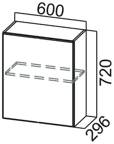 Шкаф навесной Ш600 (1ств) Прованс