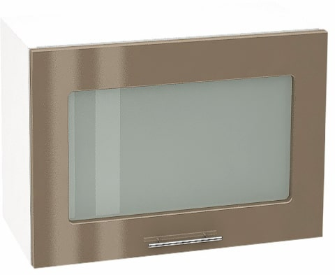 Шкаф верхний горизонт. со стеклом. Кухня Валерия ШВГС 500 (глянец)