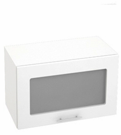 Шкаф верхний горизонт. со стеклом. Кухня Валерия ШВГС 500 (глянец)