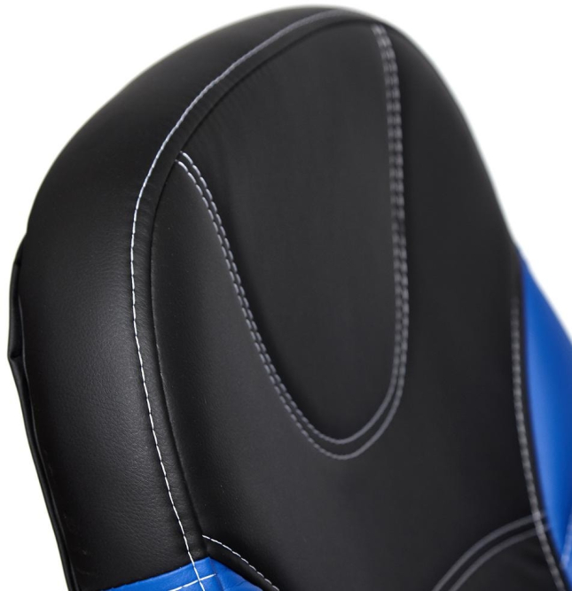 Кресло TWISTER кож/зам, черный/синий, 36-6/36-39