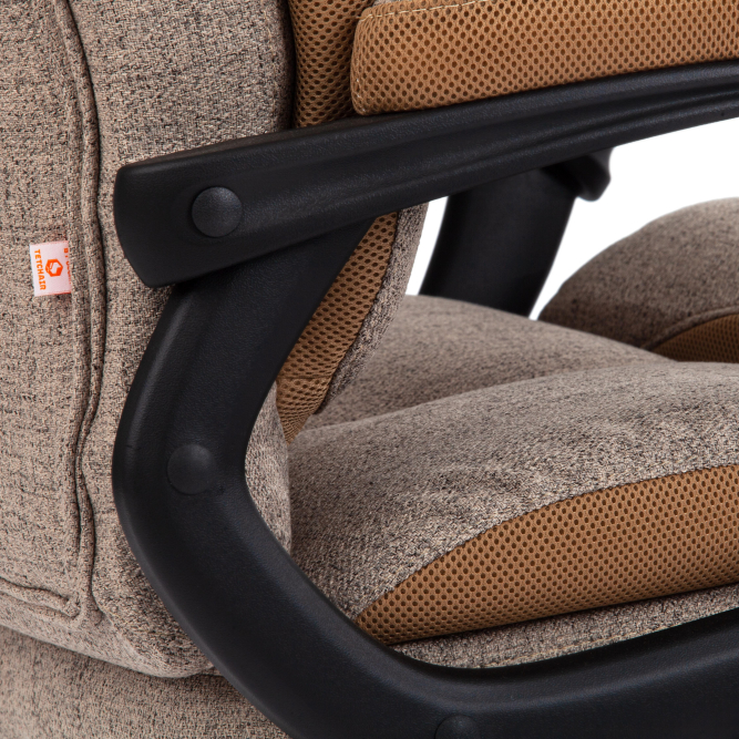 Кресло DUKE ткань, светло-коричневый/бронза, фостер 3/TW-21