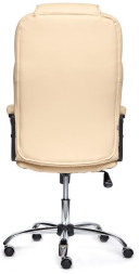 Кресло BERGAMO (хром) кож/зам, бежевый, 36-34