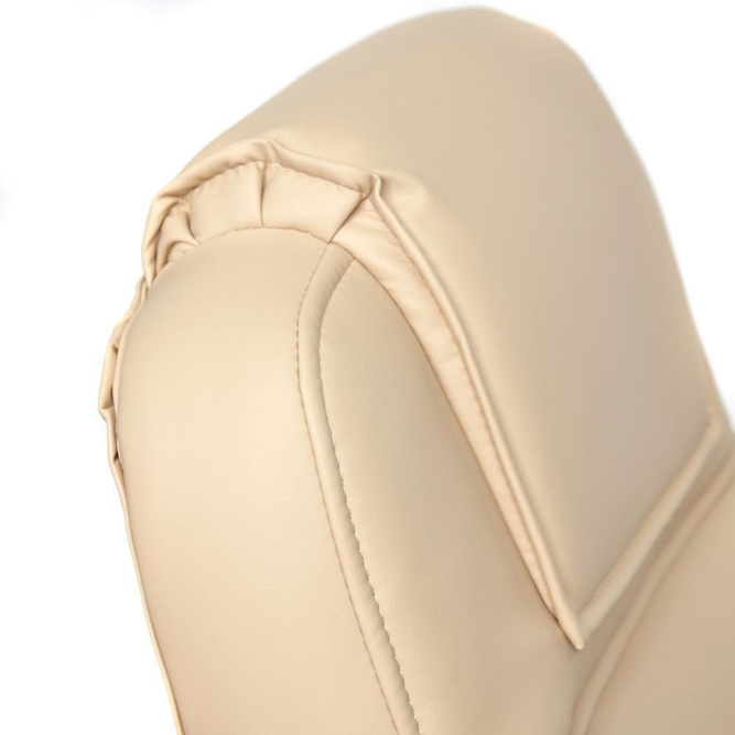 Кресло BERGAMO (хром) кож/зам, бежевый, 36-34