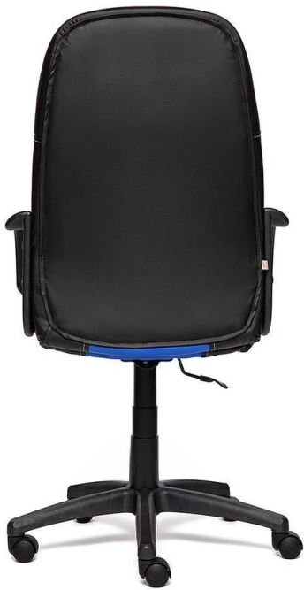 Кресло PARMA кож/зам, черный/синий, 36-6/36-39