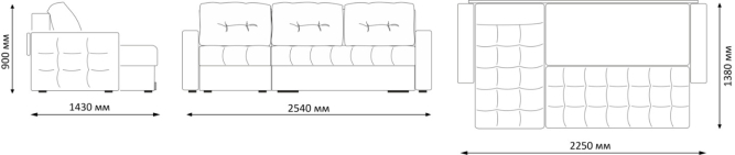Диван угловой Грейс